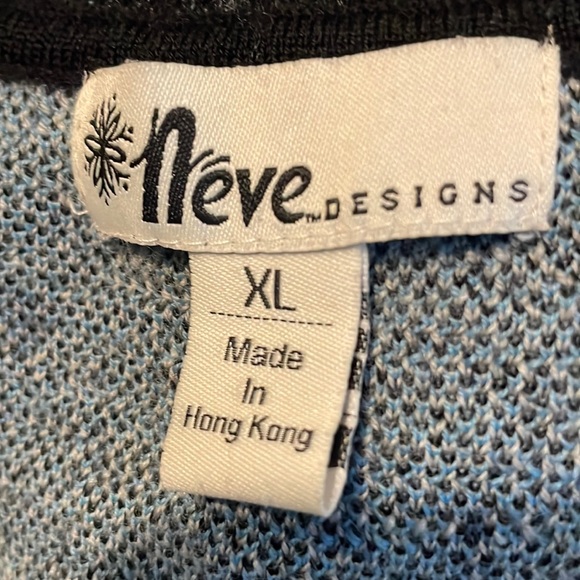 Neve Design 100% Wool Nordic Zip Cardigan Sweater Size XL - Picture 4 of 6